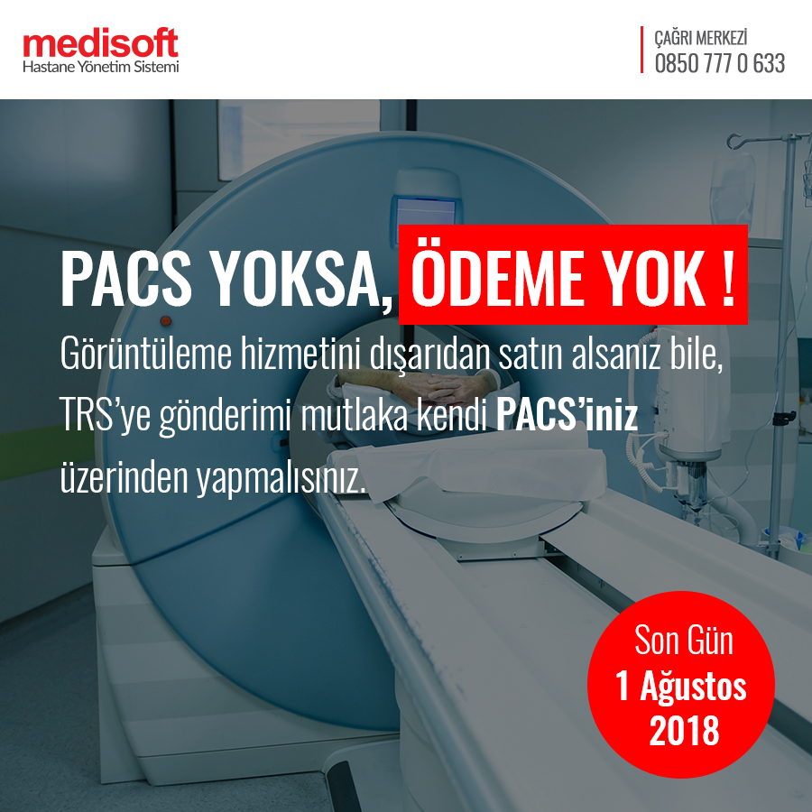 Medipacs Teletıp + TRS'ye Veri Göndermeye Başladı